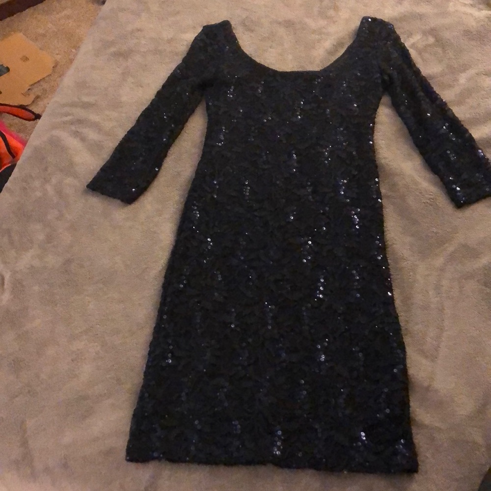 Alloy Navy Sequined Dress